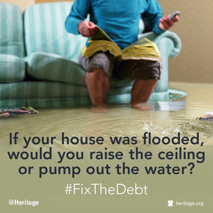 If your house was flooded, would you raise the ceiling or pump out the water?
